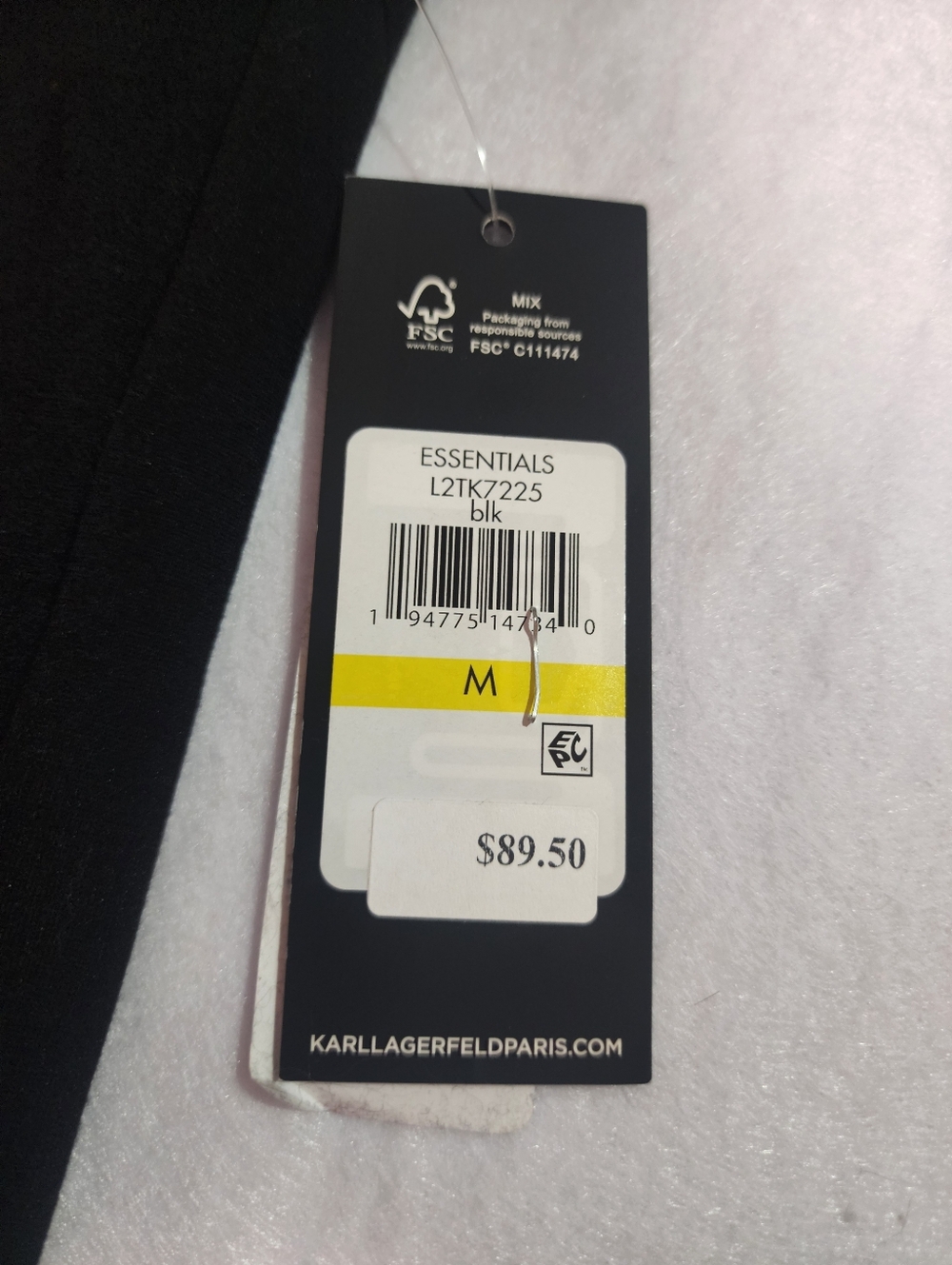 Karl Lagerfeld Zip-Detail Pull-On Pants Black Skinny Ponte Pants Med New - Picture 10 of 10